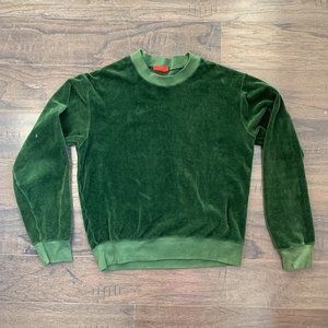 Emerald Green Velour Sweatshirt